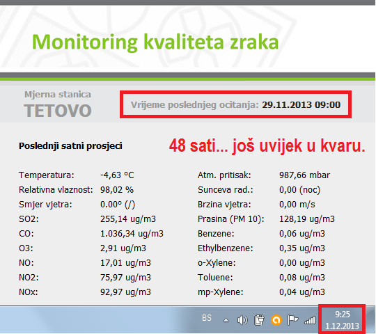 Monitoring ne radi